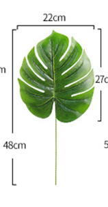 INCI Искусственный лист MONSTERA M (32х27см)